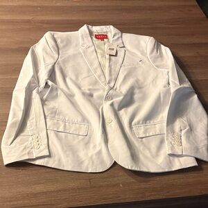 GUESS White Men's Two-Button Sport Coat Blazer